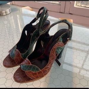 Dries Van Noten Snake skin Heels